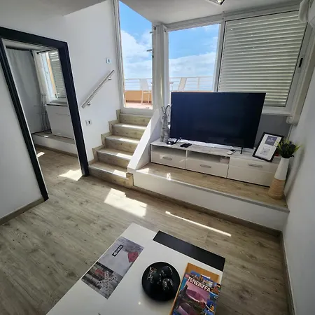 Los Gigantes,huge Terrace,sea View,air Conditioning