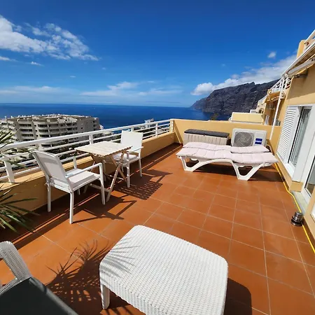 Lägenhet Los Gigantes,huge Terrace,sea View,air Conditioning